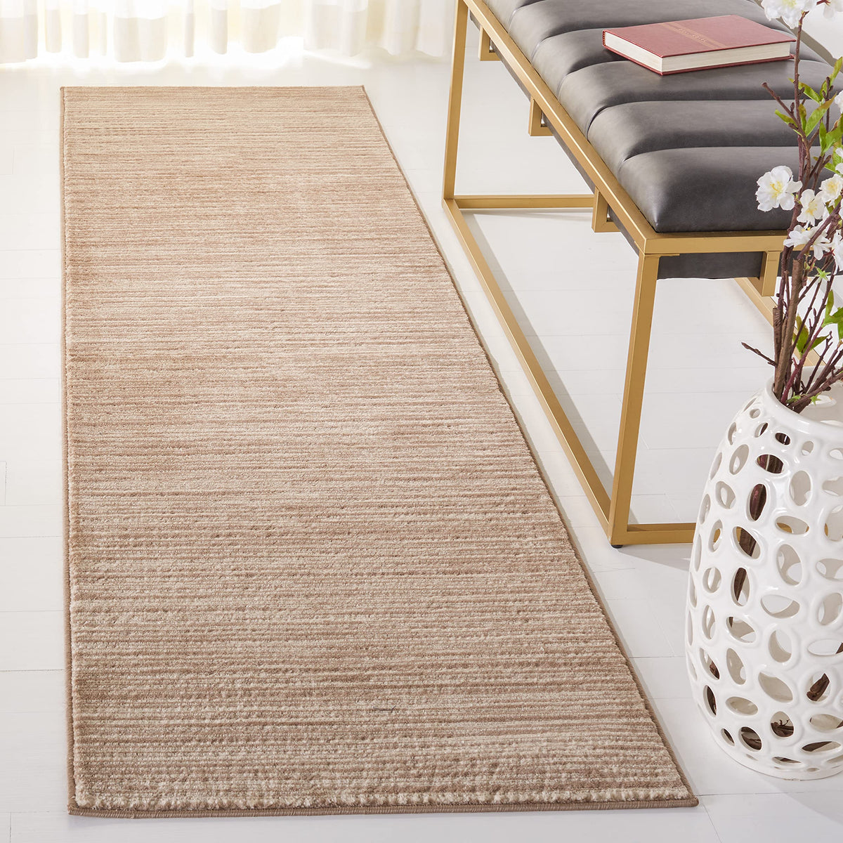 SAFAVIEH Vision Area Rug 8x10 Large, Modern Tonal Brown VSN606E