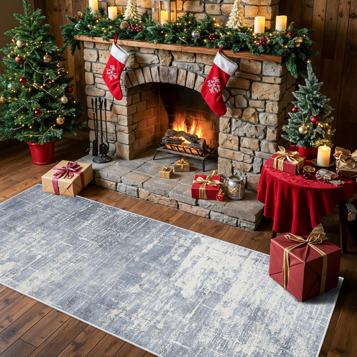 Hallway Washable Runner Rug - 2x10 Kitchen Rugs Entryway Rug Runner Vintage Soft Floor Mat Non Slip Indoor Farmhouse Carpet for Bathroom Living Room Bedroom (2 X 10, Beige)
