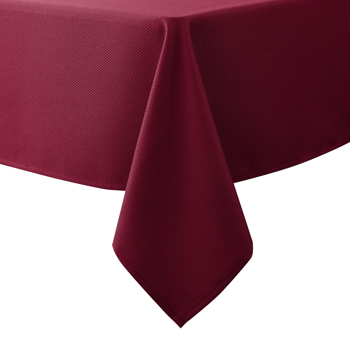 Textured Square Tablecloth-Fabric Spillproof Table Cloths-Natural 54x54"