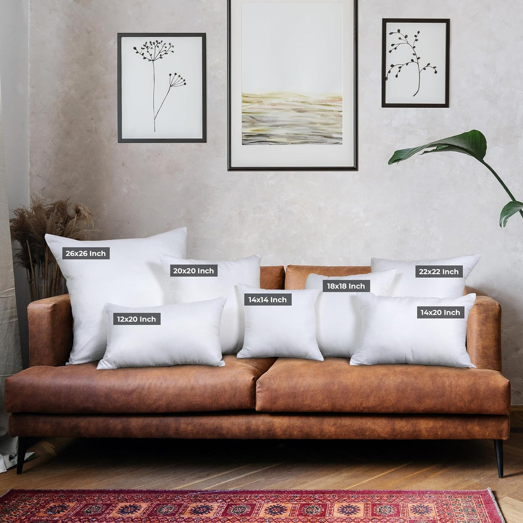 Utopia Bedding Throw Pillows, Decorative 18x18 Pillow Inserts, Set of 4