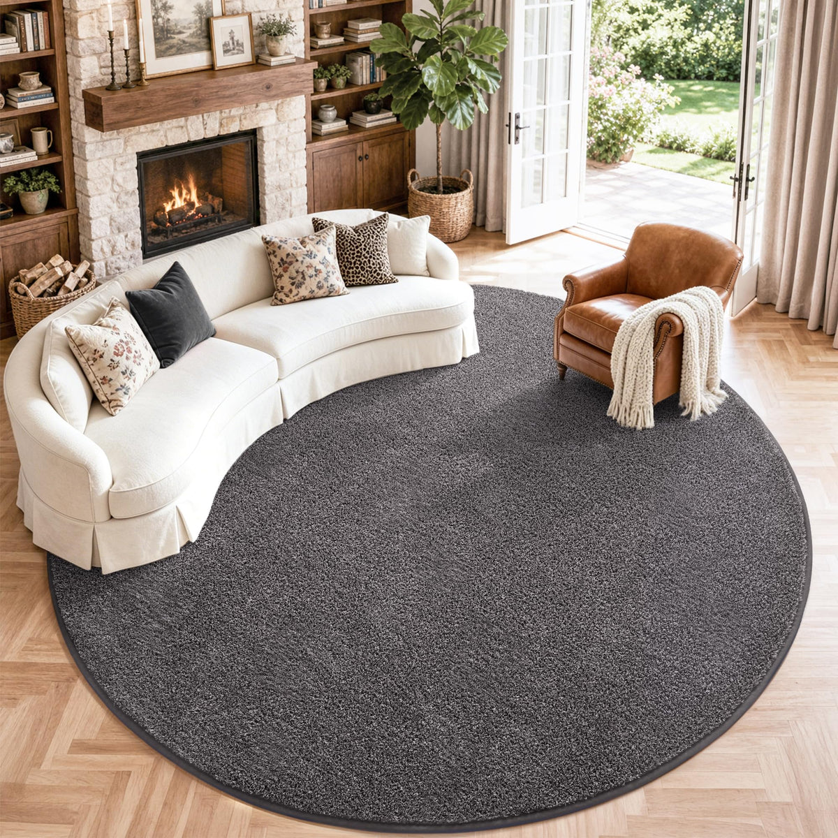 Keeko 4x6 Area Rugs for Living Room,Soft Washable Memory Foam Bedroom Rug