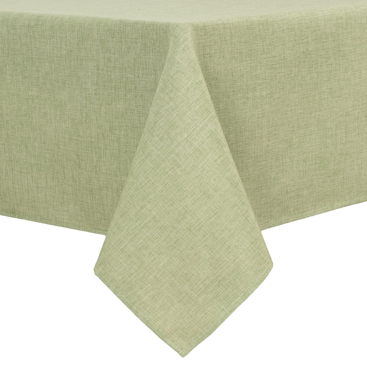 Hiasan Beige Faux Linen Rectangle Tablecloth 54 x 80 Inch for Dining Room