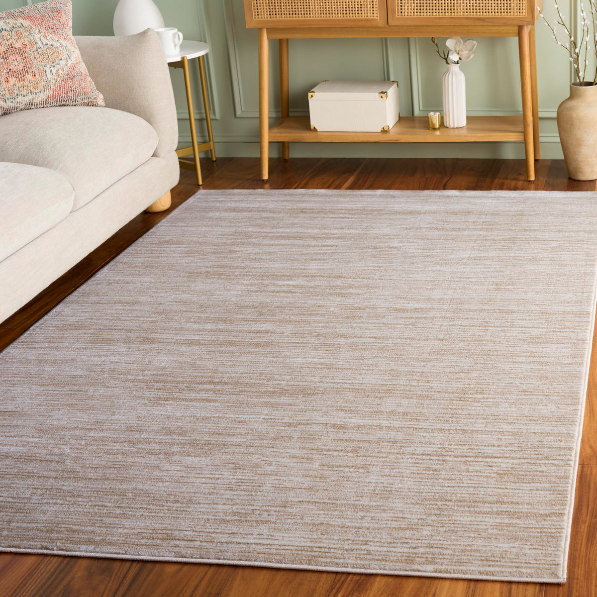 SAFAVIEH Vision Area Rug 8x10 Large, Modern Tonal Brown VSN606E