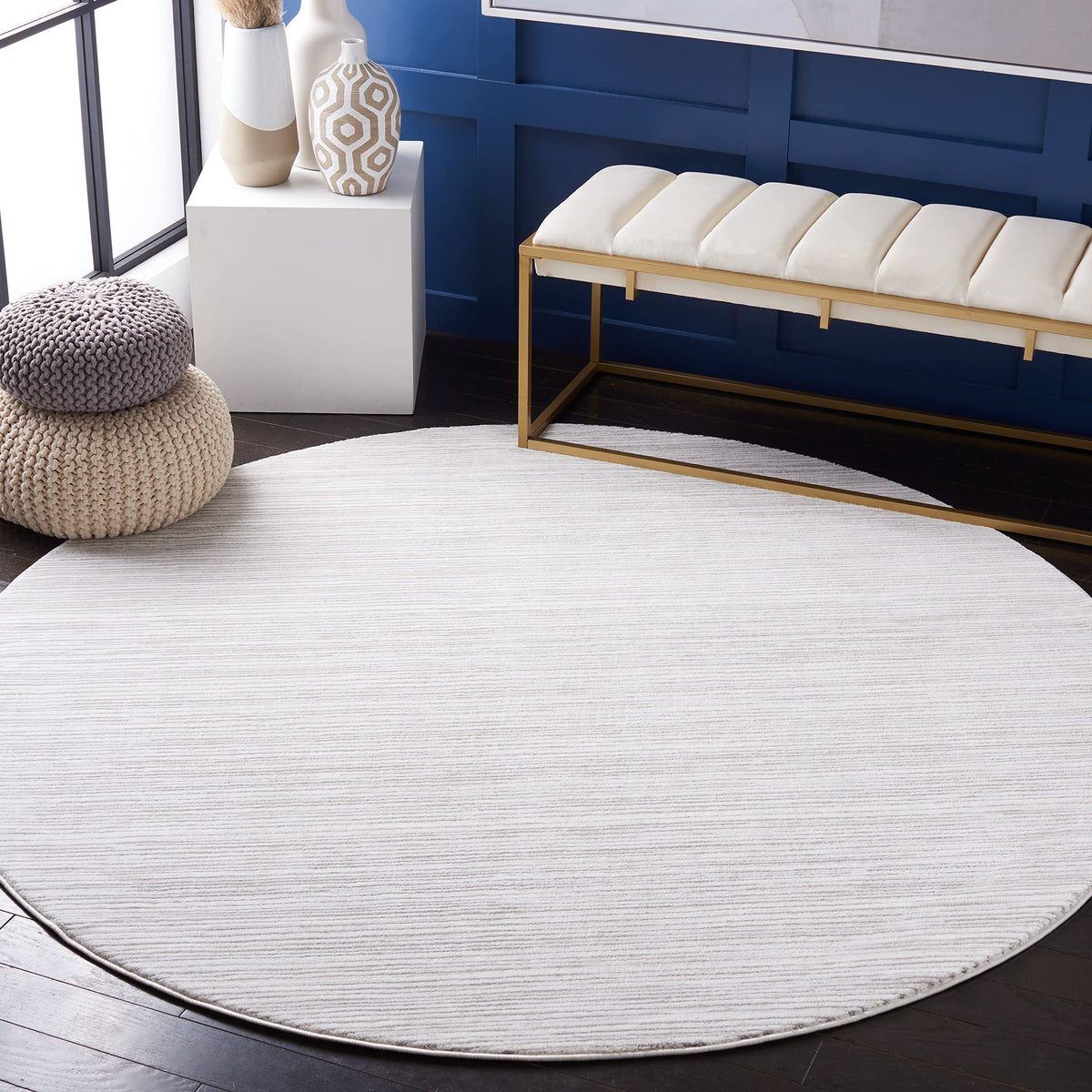 SAFAVIEH Vision Area Rug 8x10 Large, Modern Tonal Brown VSN606E