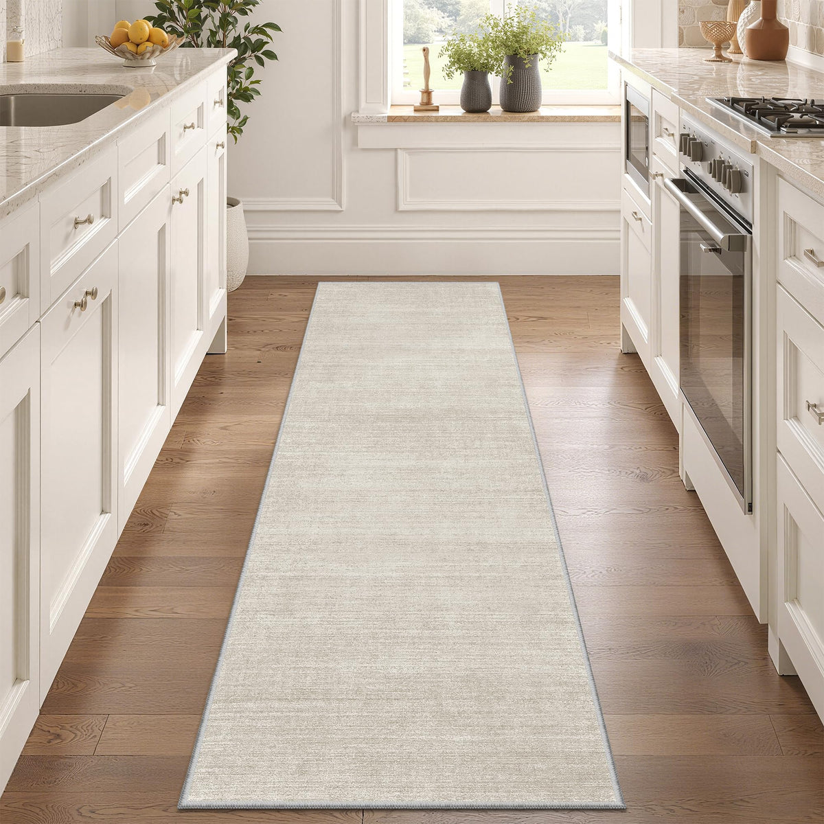 Valenrug Washable Rugs 5x7, Non Slip Large Area Rugs for Living Room, Beige