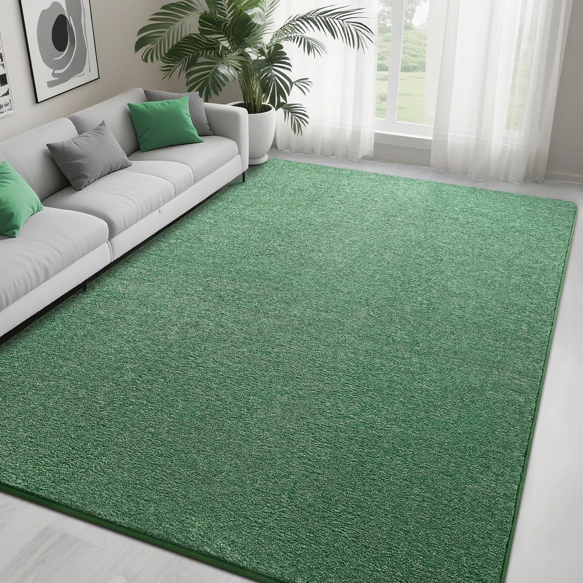 5x7 Black Area Rug Modern Aesthetic Minimalist