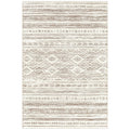 Tortania Area Rug Living Room Rugs - 5x7 Washable Large Soft Neutral Boho Moroccan Bohemian Farmhouse Rug Indoor Floor Carpet for Bedroom Under Dining Table Home Office Decor - Cream Brown