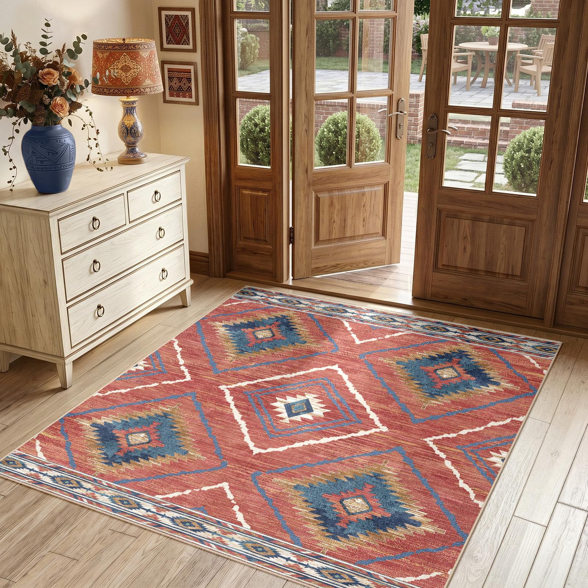 BESTSWEETIE 5'x7' Washable Area Rug for Living Room Bedroom Black