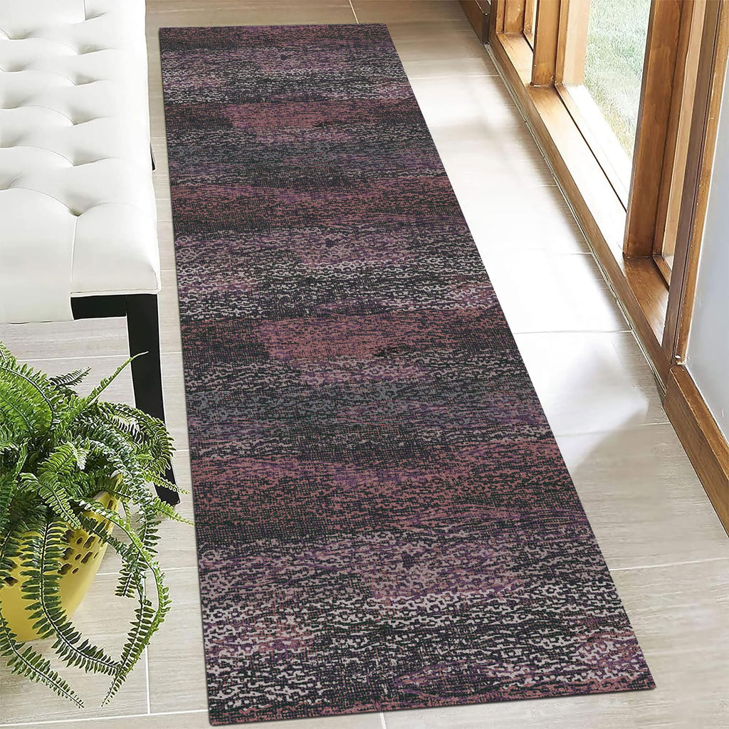 RUGSURE Washable Area Rugs - Perfect for Living Room, Bedroom, Kids Room, Nursery - Stain & Water Resistant Non-Slip, Pet & Child Friendly, Vintage Tribal Area Rugs (Green, 5' x 7')