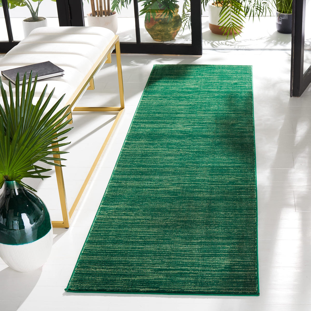 SAFAVIEH Vision Area Rug 8x10 Large, Modern Tonal Brown VSN606E
