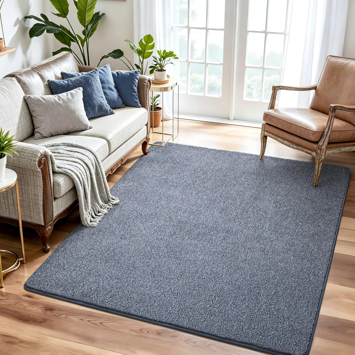 Keeko 4x6 Area Rugs for Living Room,Soft Washable Memory Foam Bedroom Rug