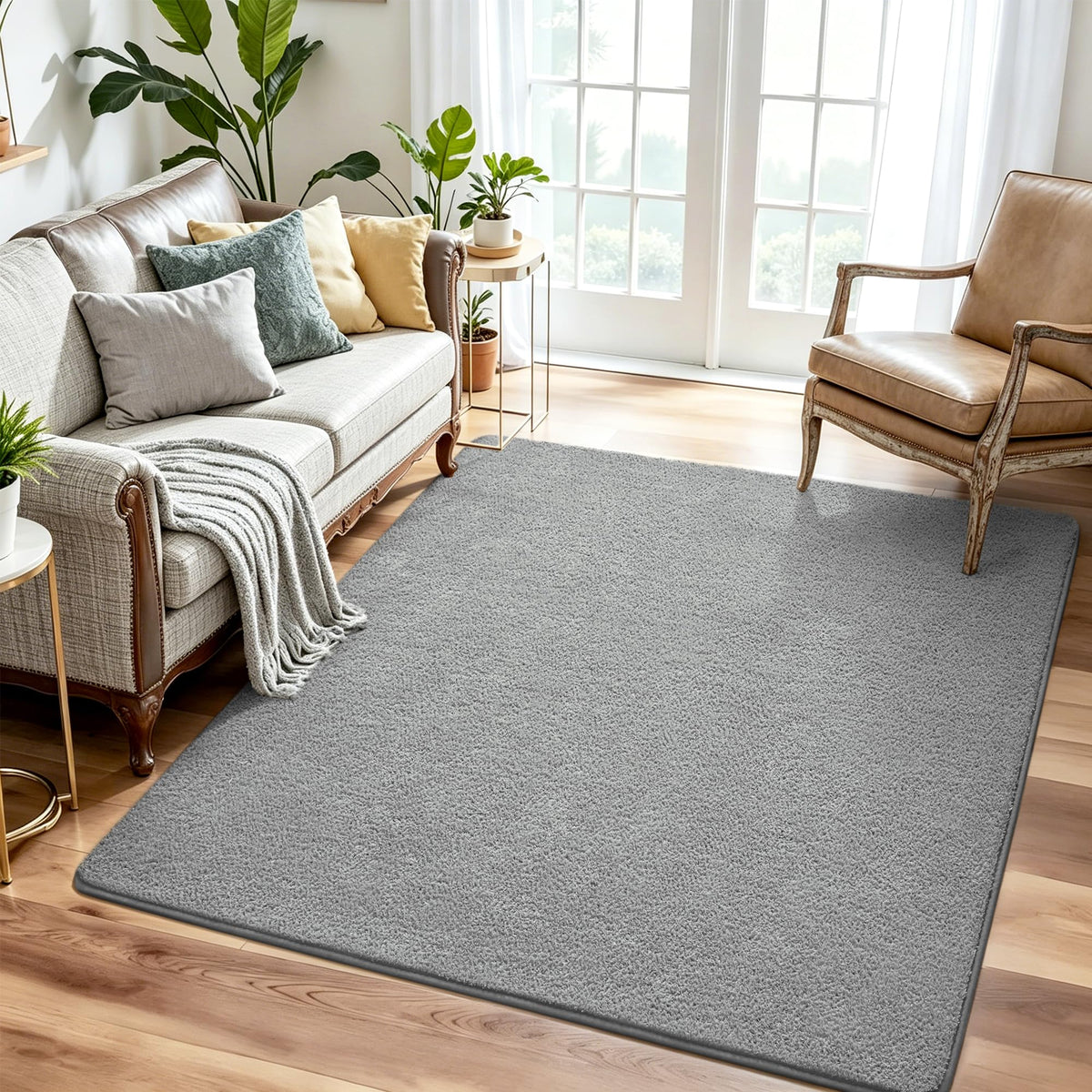 Keeko 4x6 Area Rugs for Living Room,Soft Washable Memory Foam Bedroom Rug