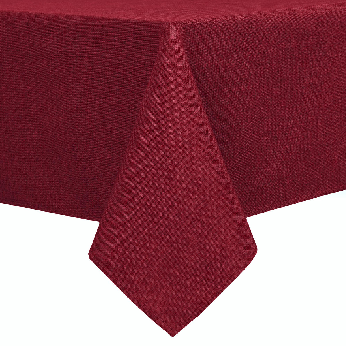 Hiasan Beige Faux Linen Rectangle Tablecloth 54 x 80 Inch for Dining Room