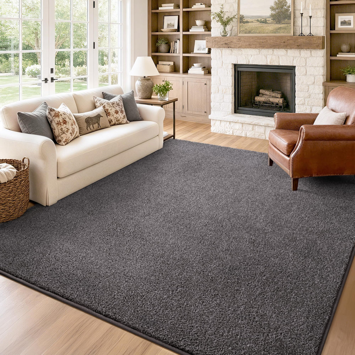 Keeko 4x6 Area Rugs for Living Room,Soft Washable Memory Foam Bedroom Rug