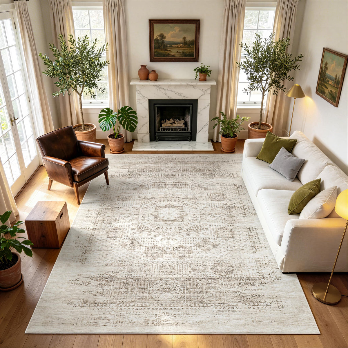 Washable Rugs 8x10 Area Rugs for Living Room,Bedroom,Dining Room,Nursery