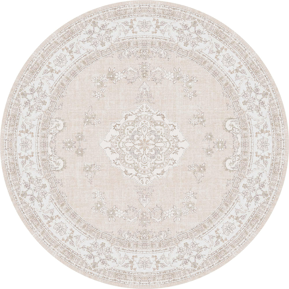 Soft Pink Rug for Girls Room: 5x8 Vintage Washable Carpet Bedroom Nursery