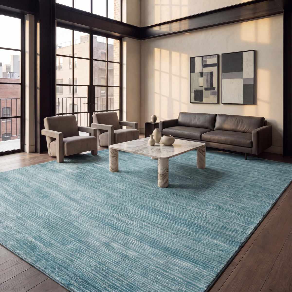 SAFAVIEH Vision Area Rug 8x10 Large, Modern Tonal Brown VSN606E