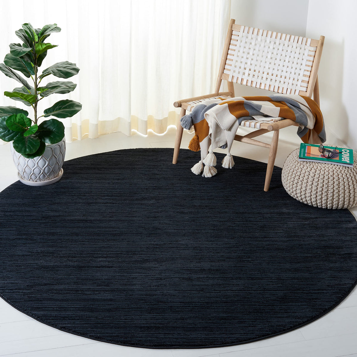 SAFAVIEH Vision Area Rug 8x10 Large, Modern Tonal Brown VSN606E