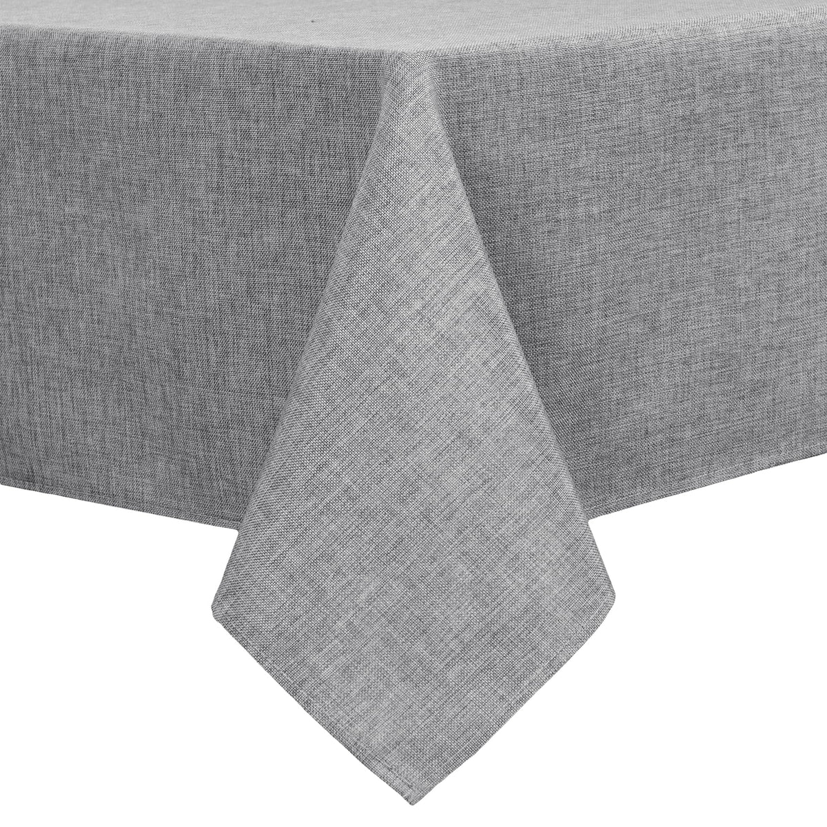 Hiasan Beige Faux Linen Rectangle Tablecloth 54 x 80 Inch for Dining Room
