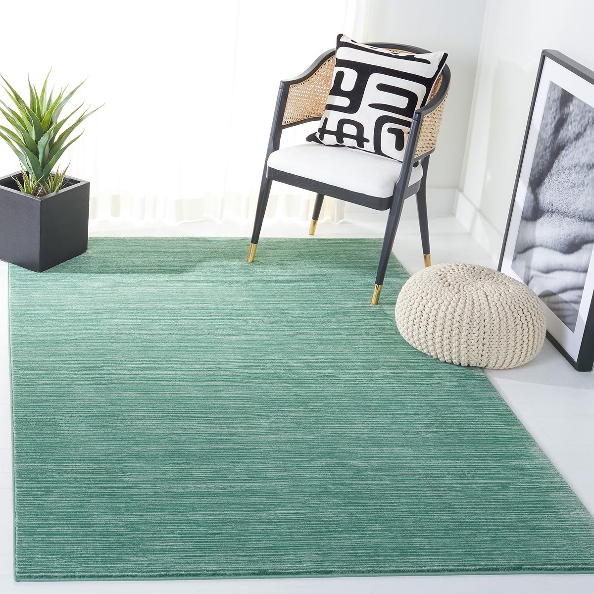 SAFAVIEH Vision Area Rug 8x10 Large, Modern Tonal Brown VSN606E