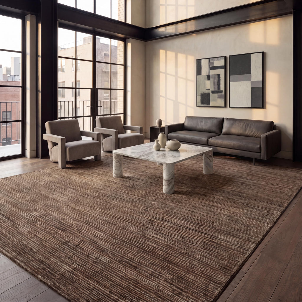 SAFAVIEH Vision Area Rug 8x10 Large, Modern Tonal Brown VSN606E