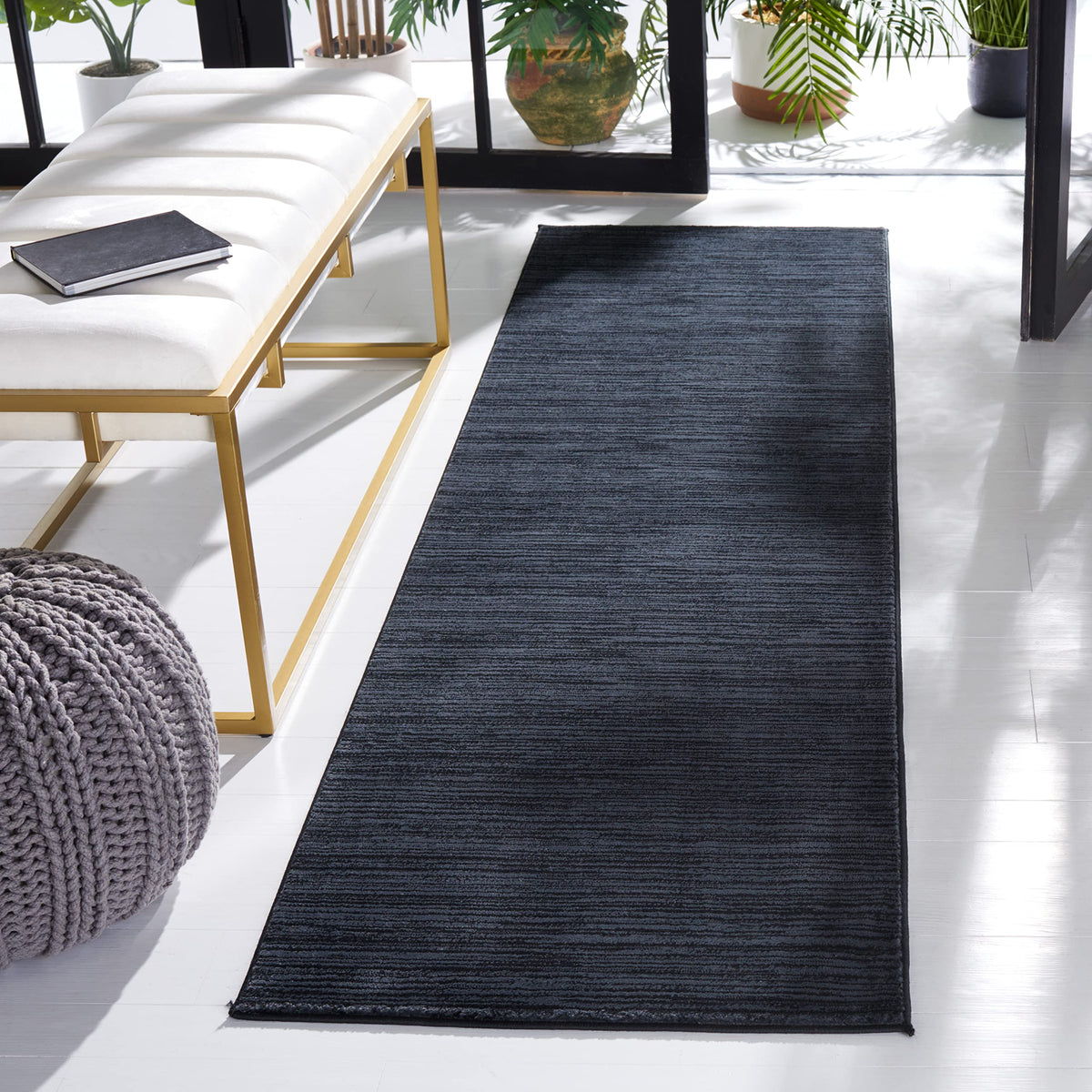 SAFAVIEH Vision Area Rug 8x10 Large, Modern Tonal Brown VSN606E