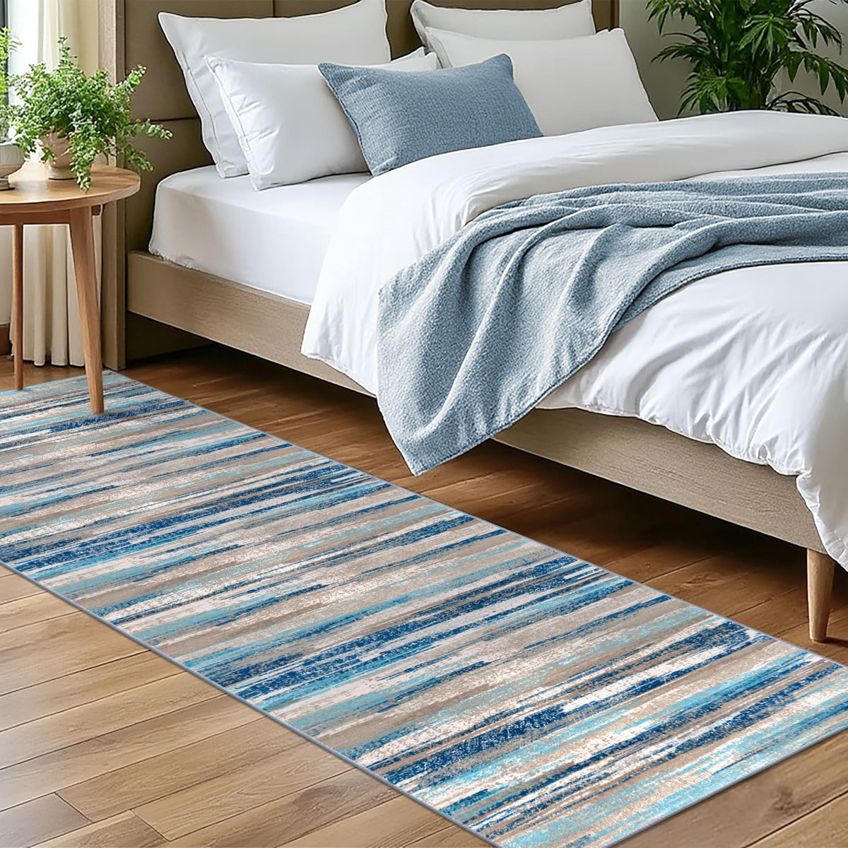 Lansny Abstract 2x3 Area Rug Small Washable Entryway Rug Non Slip Door Mat