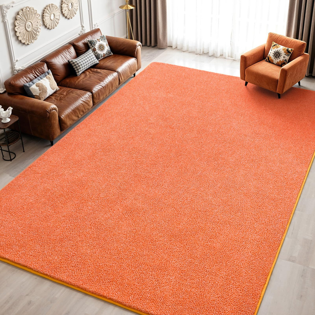 Keeko 4x6 Area Rugs for Living Room,Soft Washable Memory Foam Bedroom Rug