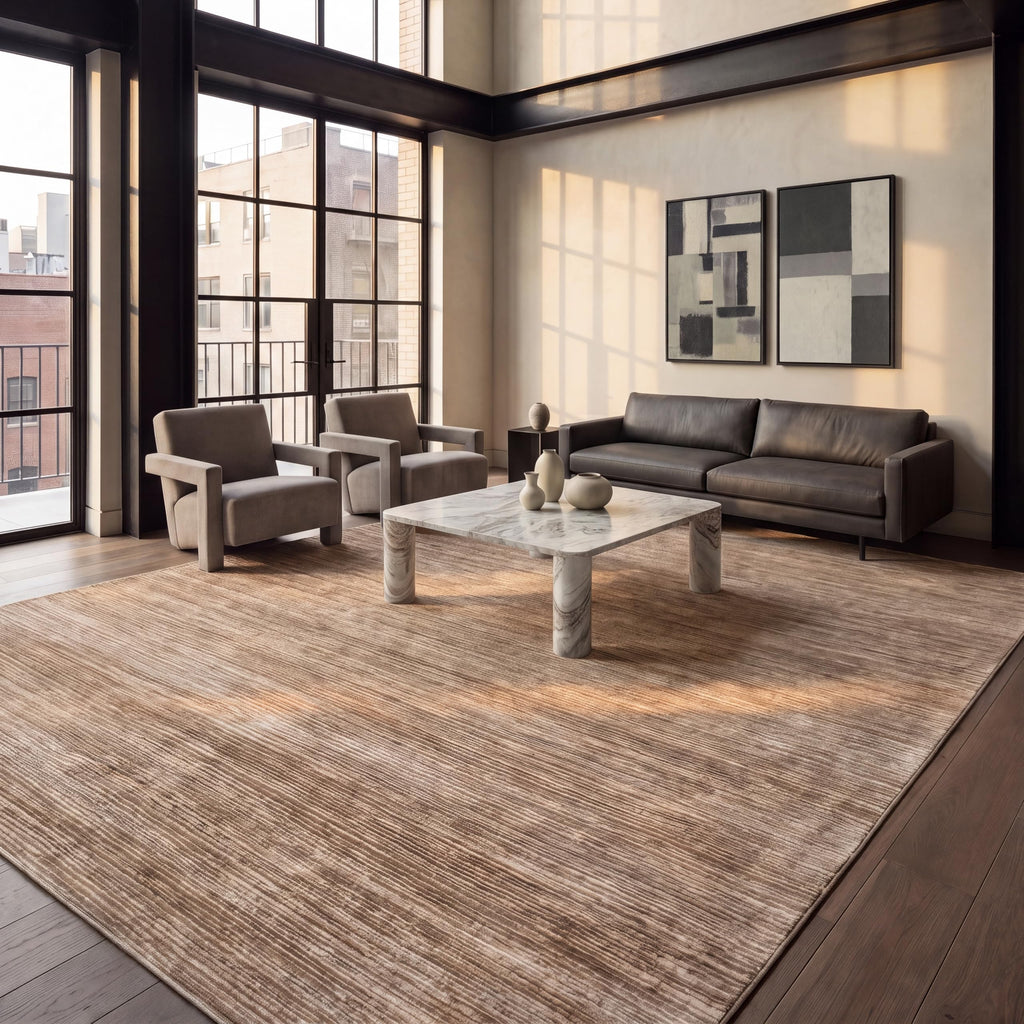 SAFAVIEH Vision Area Rug 8x10 Large, Modern Tonal Brown VSN606E