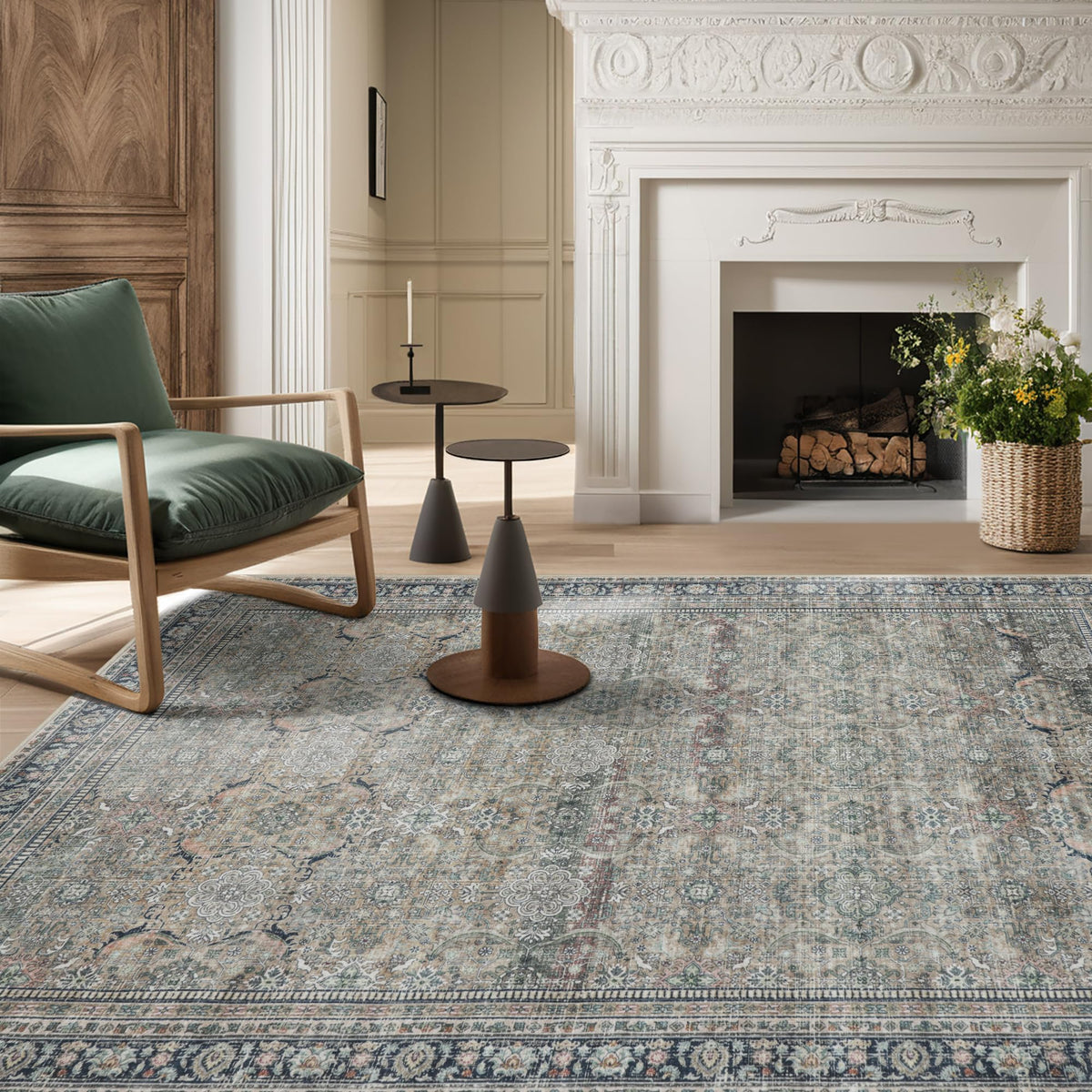 Washable Rugs 5x7 Area Rugs for Living Room,Bedroom,Dining Room Carpet