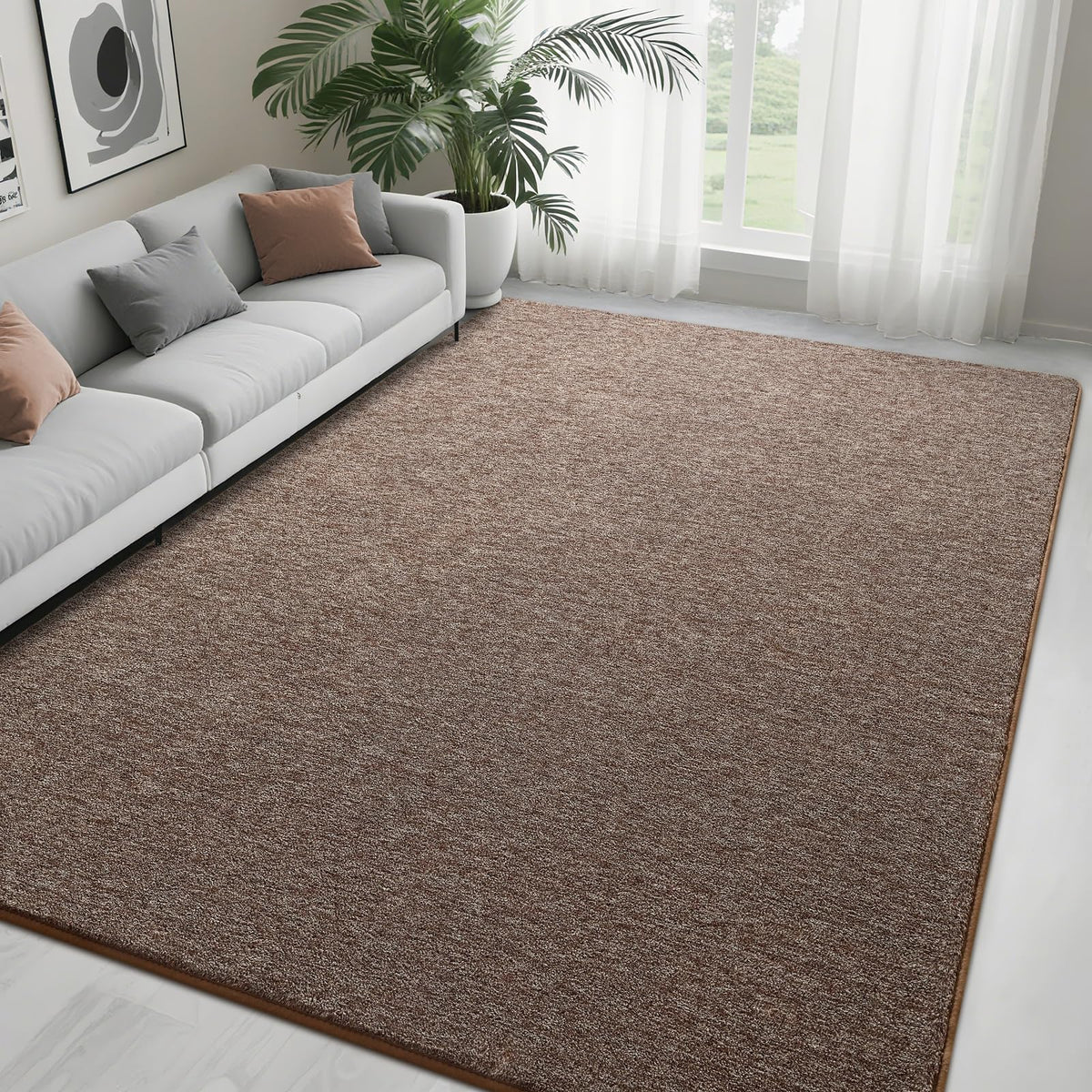 5x7 Black Area Rug Modern Aesthetic Minimalist