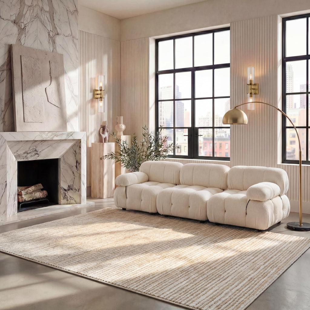 SAFAVIEH Vision Area Rug 8x10 Large, Modern Tonal Brown VSN606E