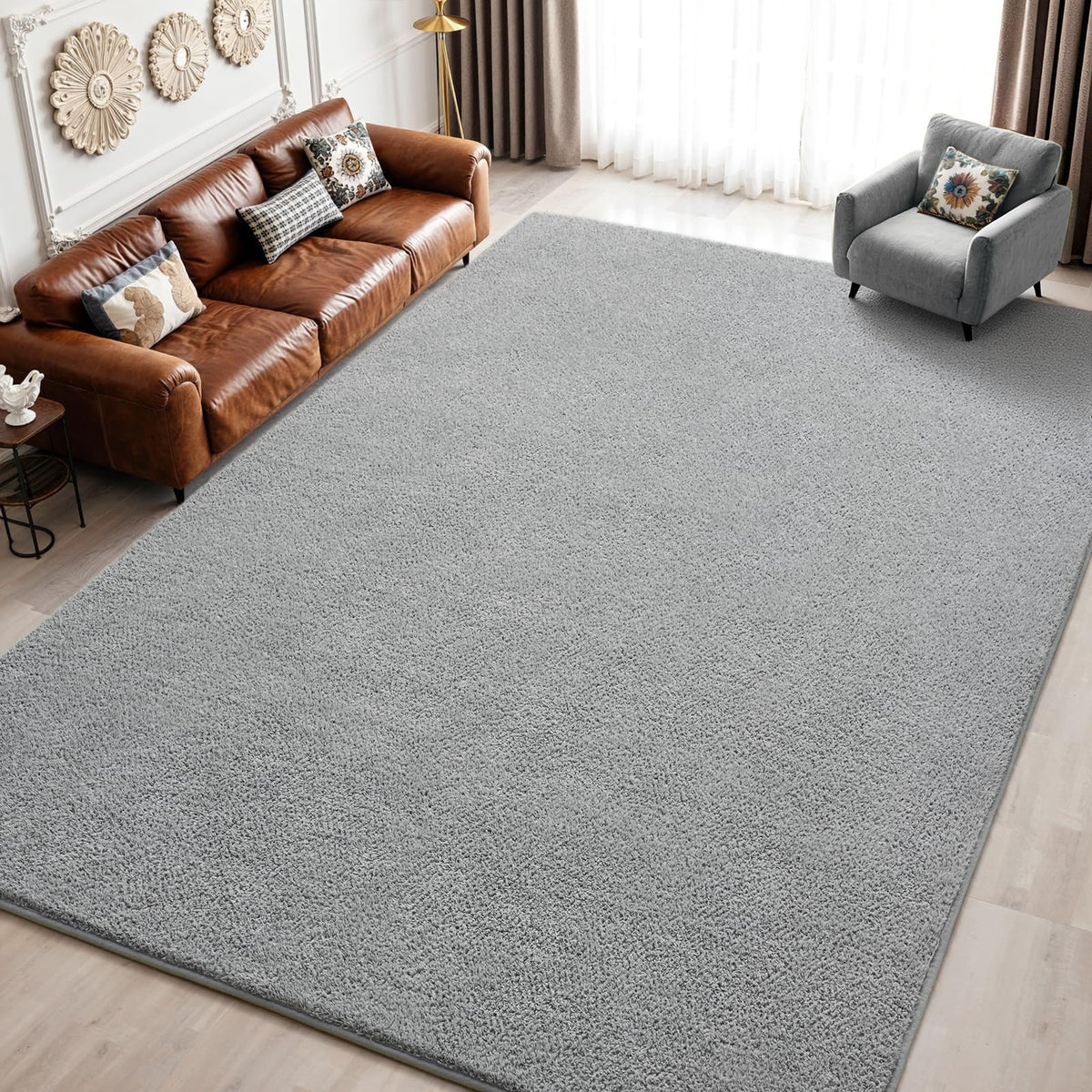Keeko 4x6 Area Rugs for Living Room,Soft Washable Memory Foam Bedroom Rug