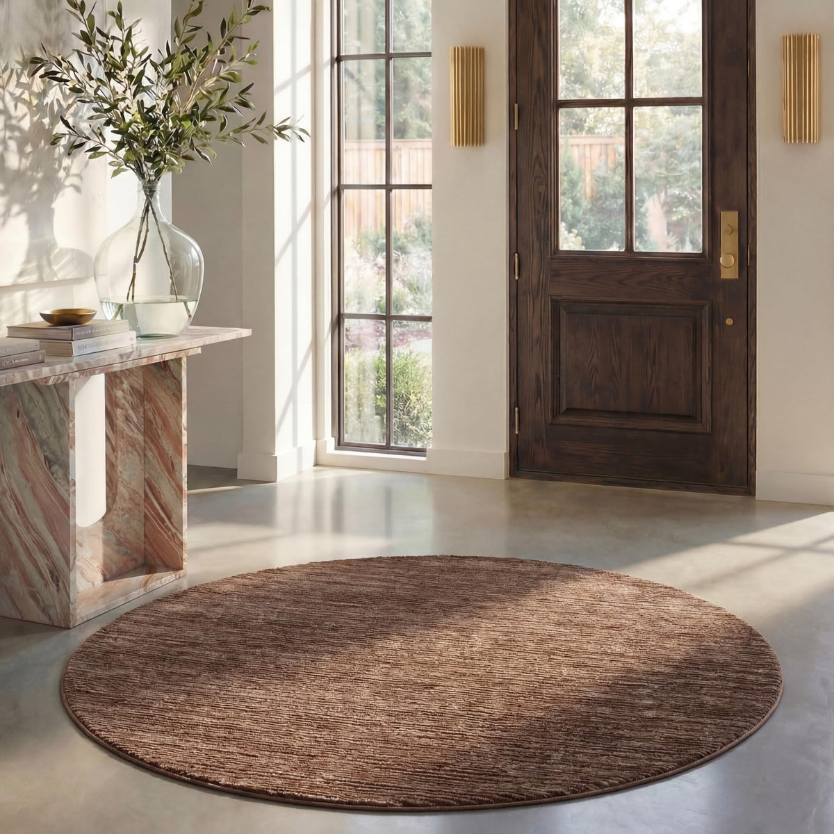 SAFAVIEH Vision Area Rug 8x10 Large, Modern Tonal Brown VSN606E