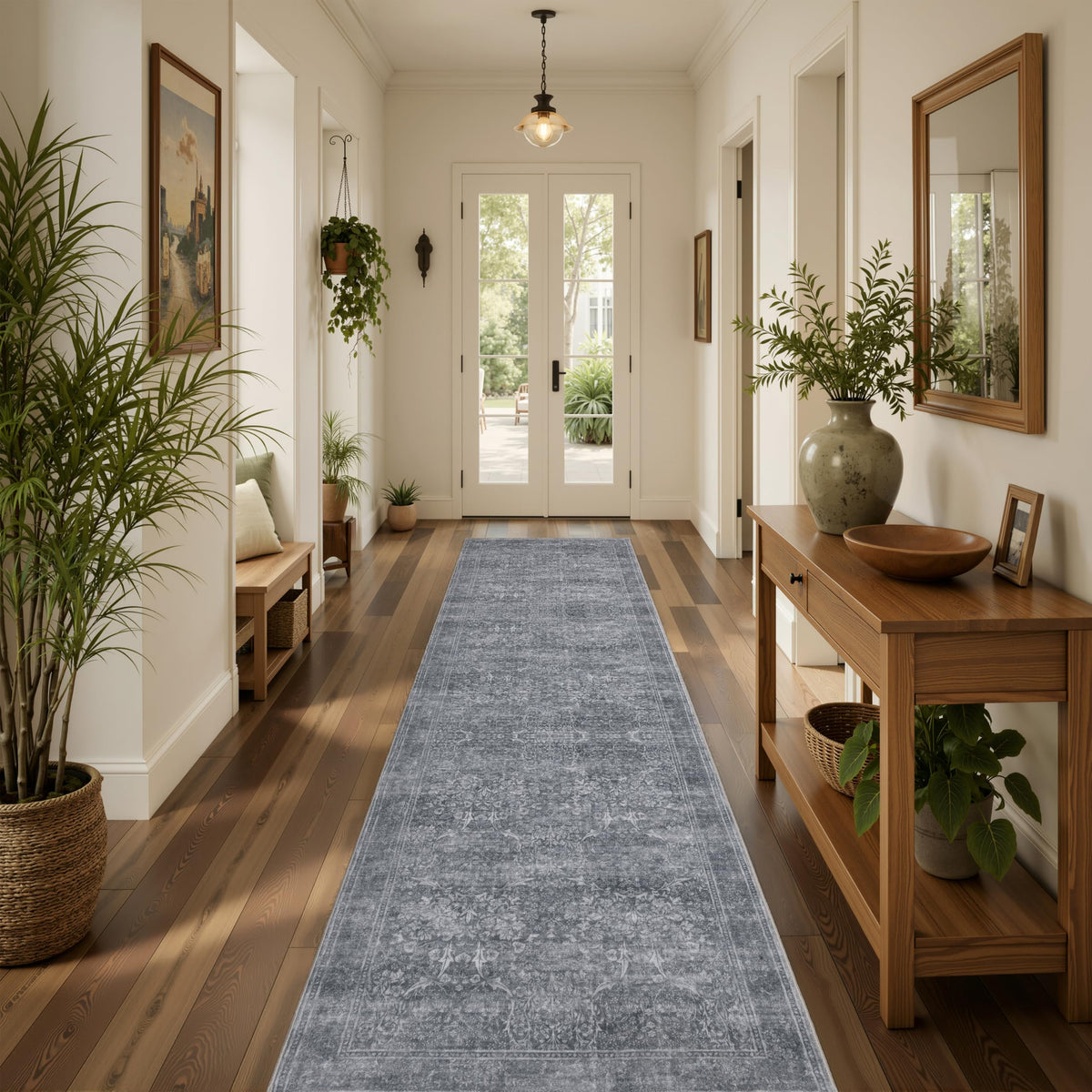 JOLLYVOGUE 5x7 Area Rugs for Living Room, Washable Rug, Beige