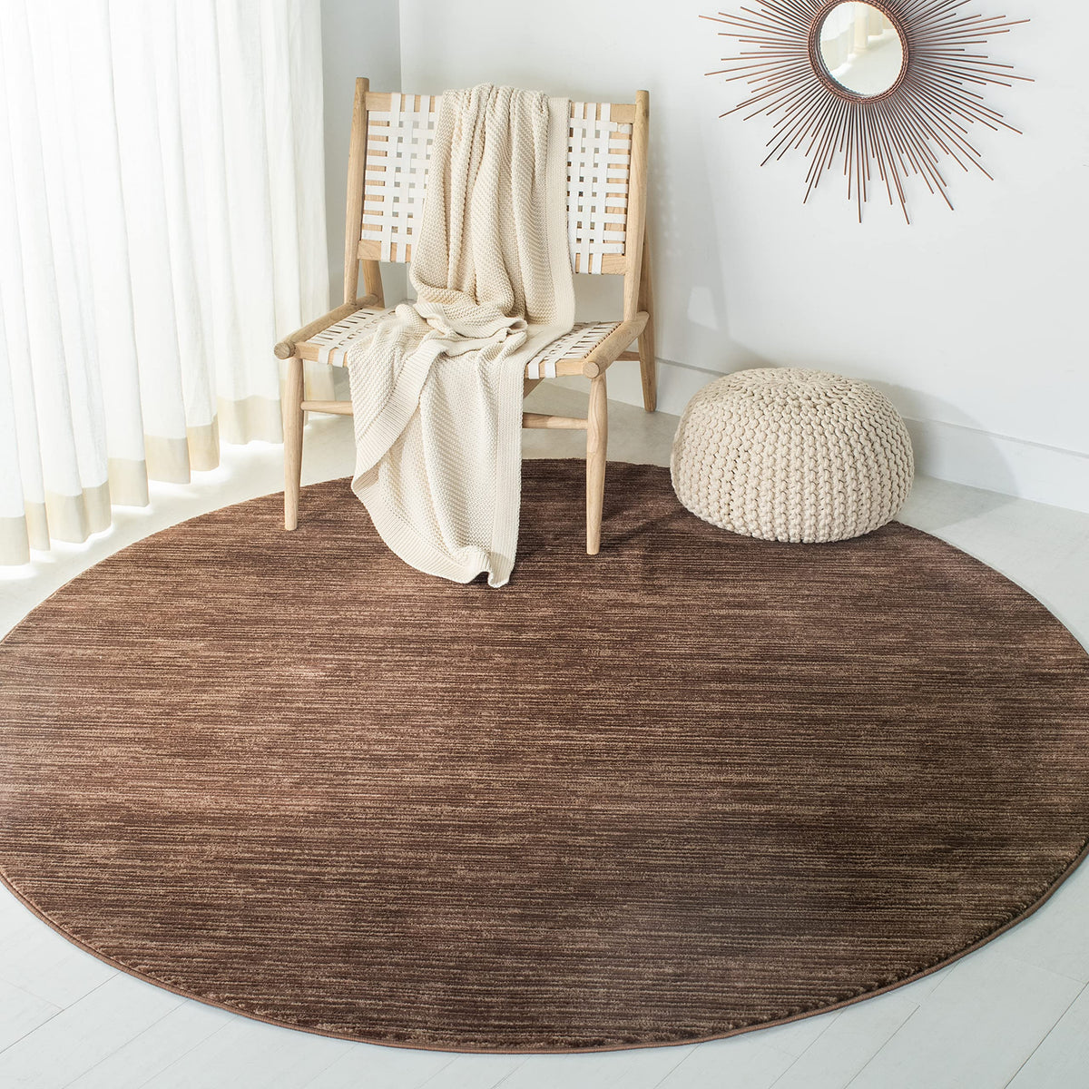 SAFAVIEH Vision Area Rug 8x10 Large, Modern Tonal Brown VSN606E
