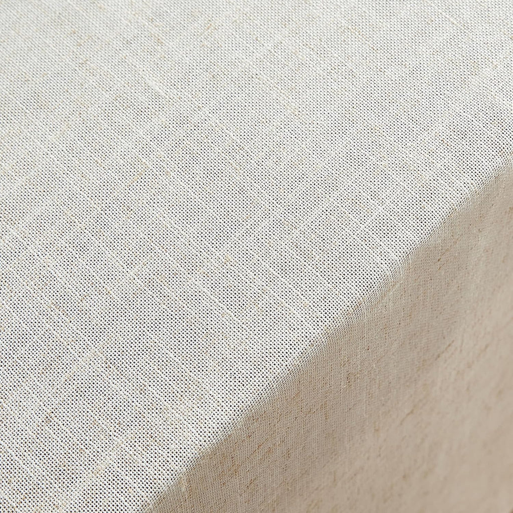 Laura Ashley Dothan Linen Blend Tablecloth, 60" x 84", Taupe