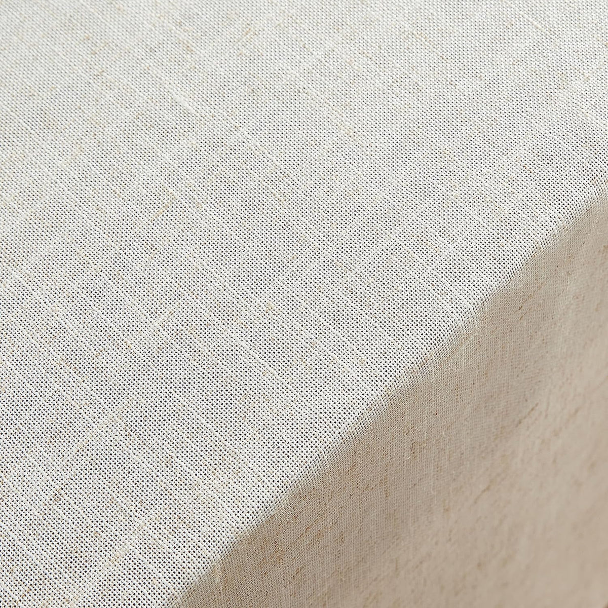 Laura Ashley Dothan Linen Blend Tablecloth, 60" x 84", Taupe