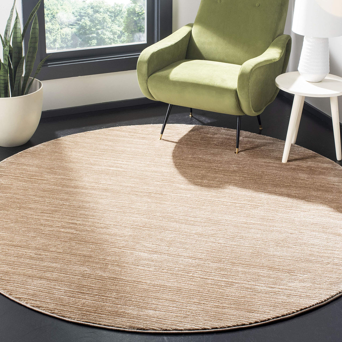 SAFAVIEH Vision Area Rug 8x10 Large, Modern Tonal Brown VSN606E
