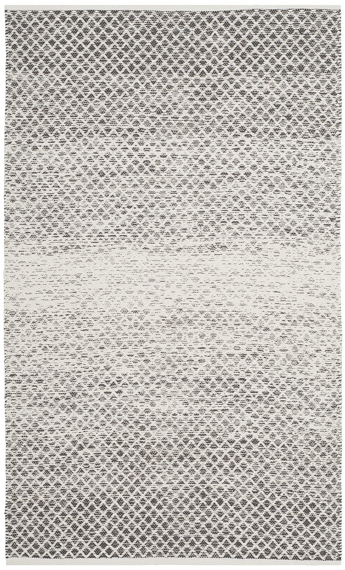 SAFAVIEH Montauk Collection Accent Rug - 4' x 6', Navy & Ivory, Handmade Cotton, Ideal for High Traffic Areas in Entryway, Living Room, Bedroom (MTK601C)