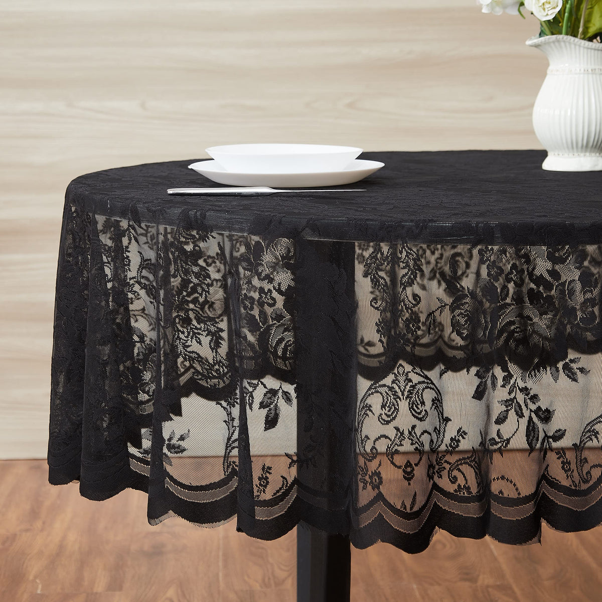 Warm Home Designs 60 x 84 Golden Oval Lace Tablecloth. LTC Linen Oval 84