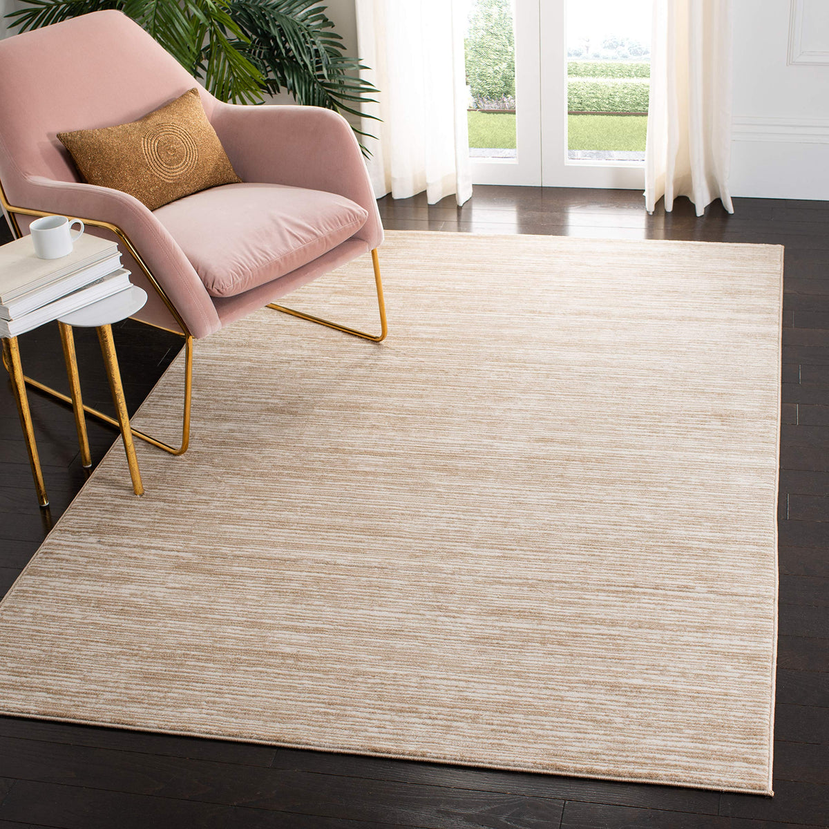 SAFAVIEH Vision Area Rug 8x10 Large, Modern Tonal Brown VSN606E