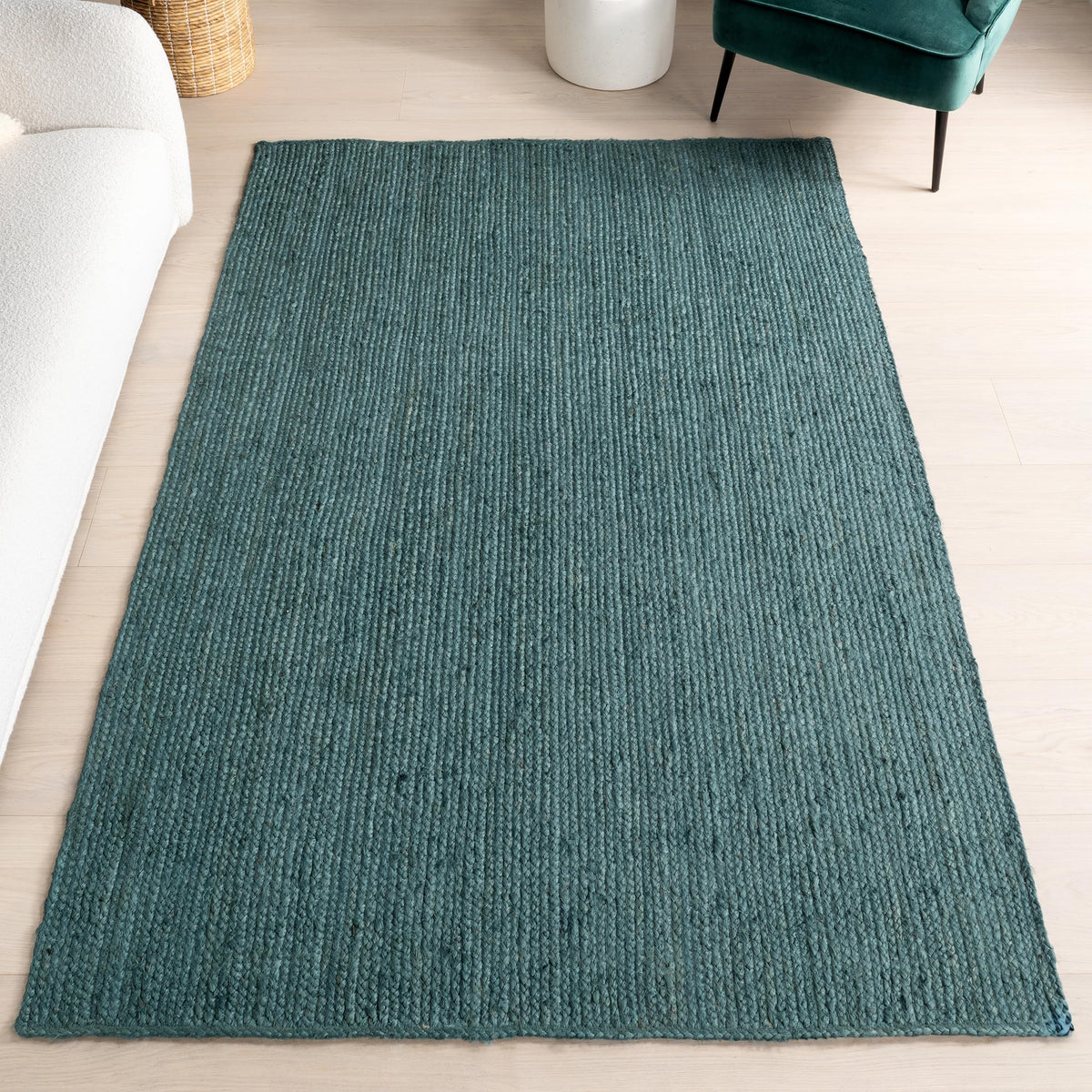 nuLOOM Rigo Natural Solid Flatweave Area Rug, 5' x 8'