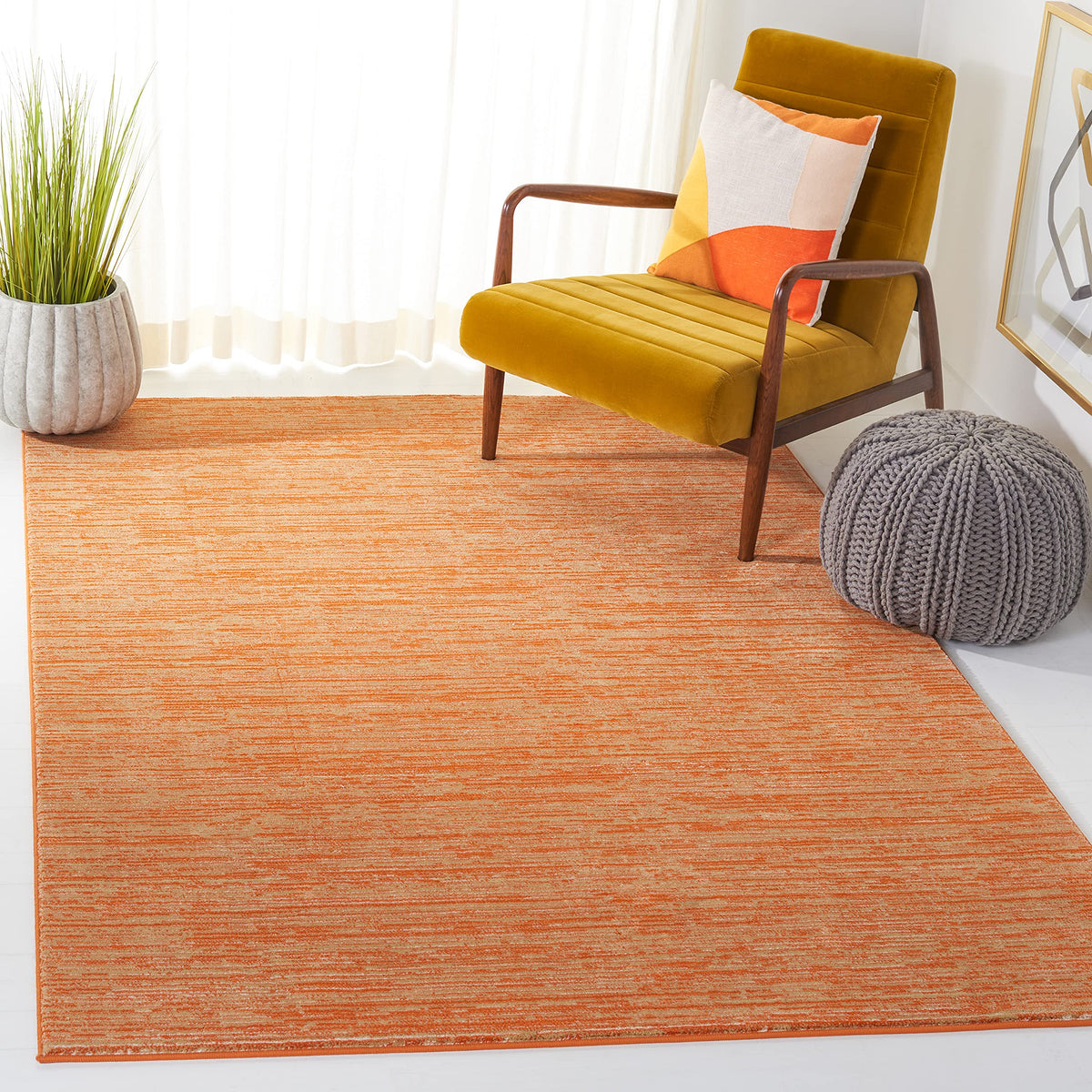 SAFAVIEH Vision Area Rug 8x10 Large, Modern Tonal Brown VSN606E