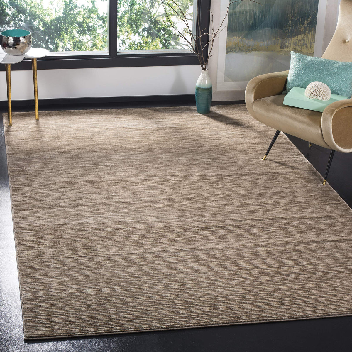 SAFAVIEH Vision Area Rug 8x10 Large, Modern Tonal Brown VSN606E