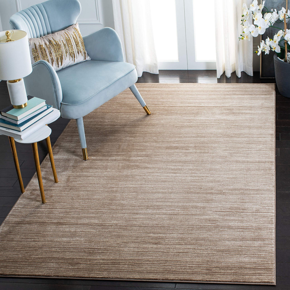 SAFAVIEH Vision Area Rug 8x10 Large, Modern Tonal Brown VSN606E